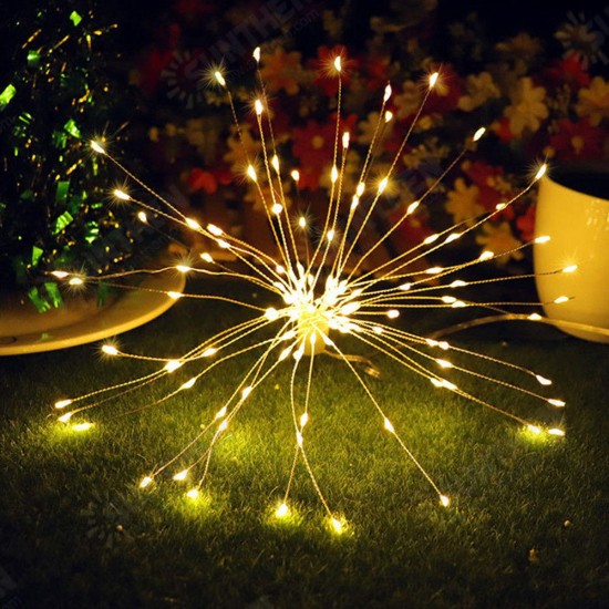 Battery Powered 100LED 8 Modes IP65 13 Keys Remote DIY Firework Fairy String Christmas Light