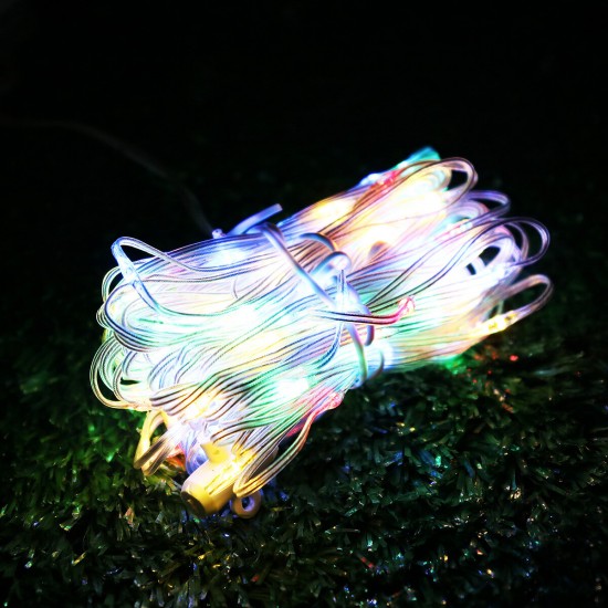 Battery Powered 104LED Umbrella String Light 8 Modes Garden Patio Parasol Fairy Lamp Party Decor
