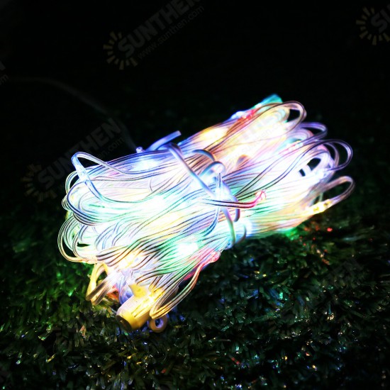 Battery Powered 104LED Umbrella String Light 8 Modes Garden Patio Parasol Fairy Lamp Party Decor