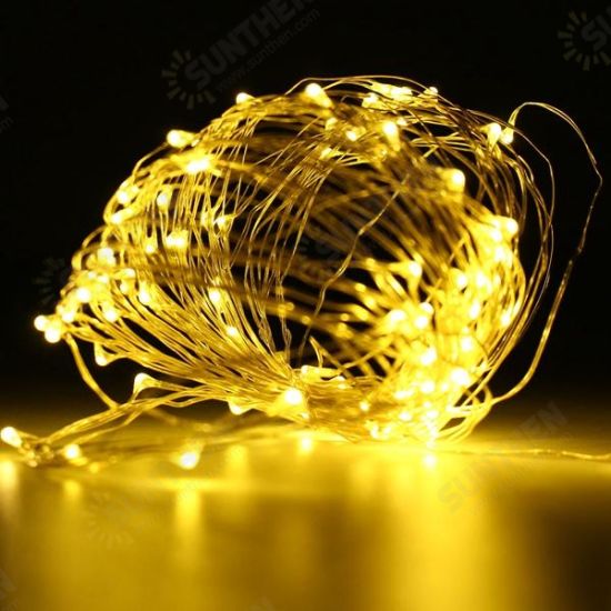 Battery Powered 10M 100LEDs Waterproof Copper Wire String Light For Wedding Party Decor