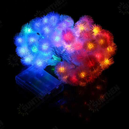 Battery Powered 10M 2.4W Snow Ball 80LED Holiday String Light Party Christmas Wedding Decor DC4.5V Battery Powered 10M 2.4W Snow Ball 80LED Holiday String Light Party Christmas Wedding Decor DC4.5V