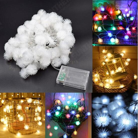 Battery Powered 10M 2.4W Snow Ball 80LED Holiday String Light Party Christmas Wedding Decor DC4.5V Battery Powered 10M 2.4W Snow Ball 80LED Holiday String Light Party Christmas Wedding Decor DC4.5V