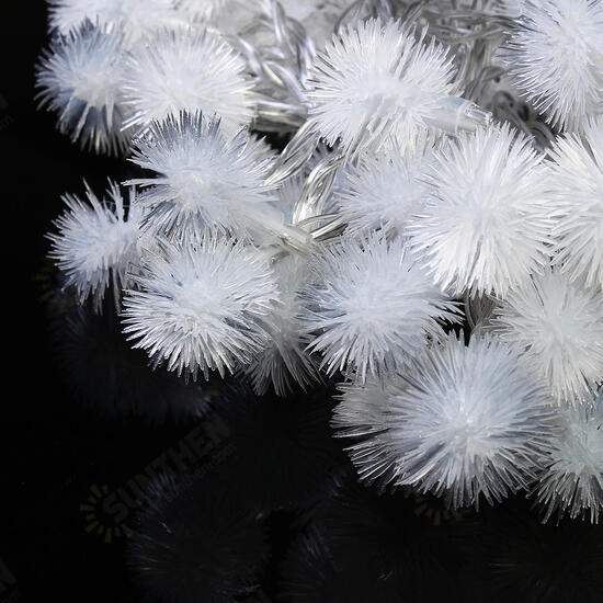 Battery Powered 10M 2.4W Snow Ball 80LED Holiday String Light Party Christmas Wedding Decor DC4.5V Battery Powered 10M 2.4W Snow Ball 80LED Holiday String Light Party Christmas Wedding Decor DC4.5V