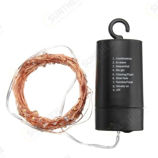 Battery Powered 10M Waterproof Copper Wire Black Shell Fairy String Light For Christmas Wedding Battery Powered 10M Waterproof Copper Wire Black Shell Fairy String Light For Christmas Wedding