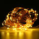 Battery Powered 10M Waterproof Copper Wire Black Shell Fairy String Light For Christmas Wedding