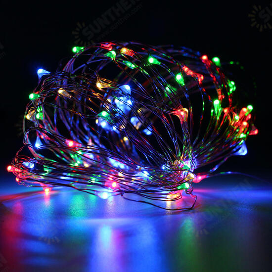 Battery Powered 10M Waterproof Copper Wire Black Shell Fairy String Light For Christmas Wedding