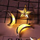 Battery Powered 10PCS Moon Star Shape Eid Ramadan LED String Light Indoor Home Party Decor Battery Powered 10PCS Moon Star Shape Eid Ramadan LED String Light Indoor Home Party Decor
