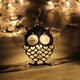 Battery Powered 1.2M 10LEDs Owl Shaped Indoor Fairy String Light For Halloween Christmas