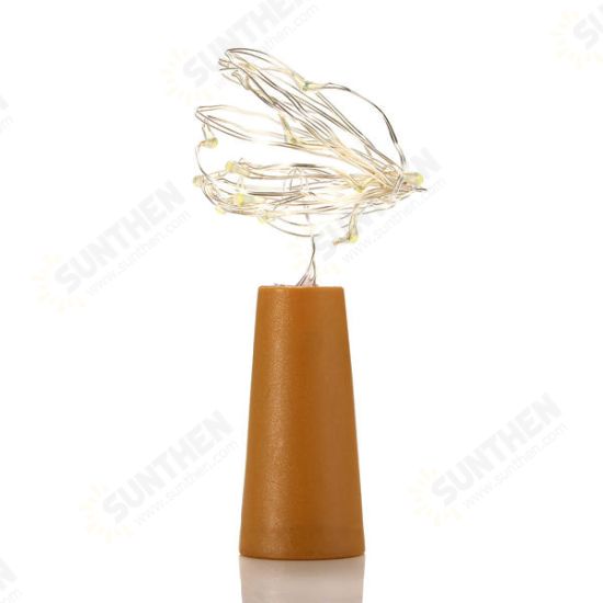 Battery Powered 15 LEDs Cork Shaped LED Sliver Wire Starry Light Wine Bottle Lamp for Xmas Party Out Battery Powered 15 LEDs Cork Shaped LED Sliver Wire Starry Light Wine Bottle Lamp for Xmas Party Out