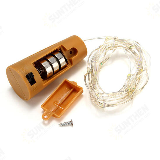 Battery Powered 15 LEDs Cork Shaped LED Sliver Wire Starry Light Wine Bottle Lamp for Xmas Party Out Battery Powered 15 LEDs Cork Shaped LED Sliver Wire Starry Light Wine Bottle Lamp for Xmas Party Out
