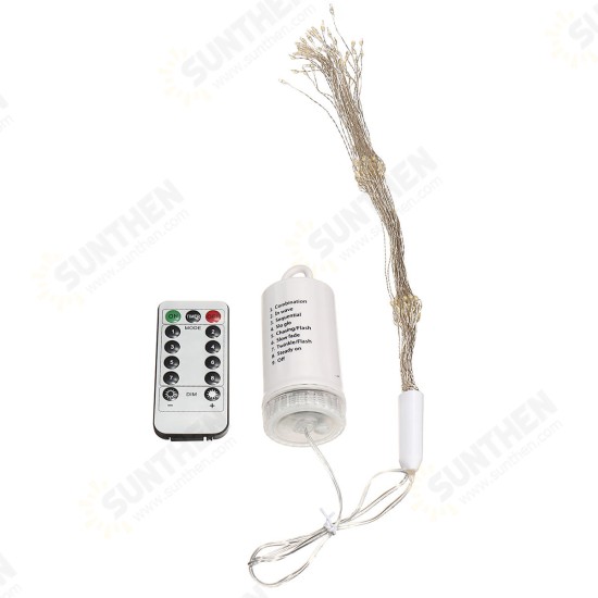 Battery Powered 150/180LED 8 Modes DIY Firework String Christmas Light with 13 Keys Remote Control Battery Powered 150/180LED 8 Modes DIY Firework String Christmas Light with 13 Keys Remote Control