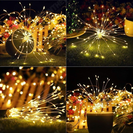 Battery Powered 150/180LED 8 Modes DIY Firework String Christmas Light with 13 Keys Remote Control Battery Powered 150/180LED 8 Modes DIY Firework String Christmas Light with 13 Keys Remote Control