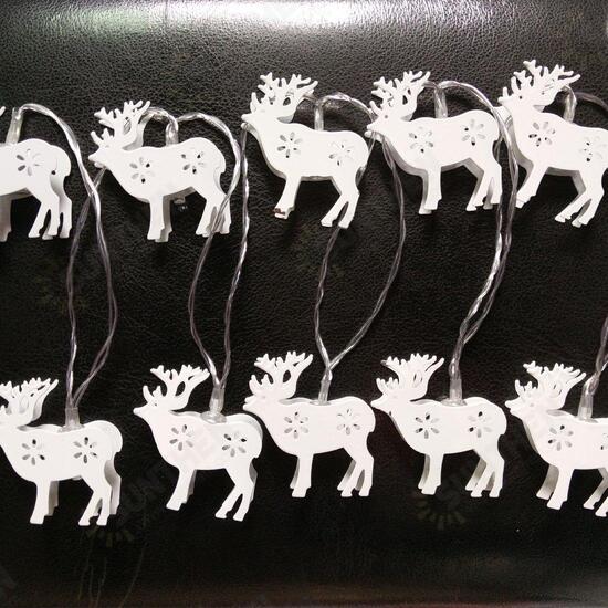 Battery Powered 1.65M 10LEDs Elk Shape Warm White Indoor Night Mood Fairy String Light For Christmas Battery Powered 1.65M 10LEDs Elk Shape Warm White Indoor Night Mood Fairy String Light For Christmas