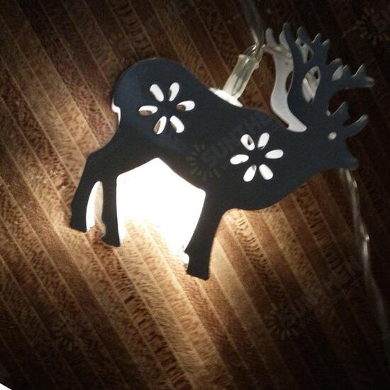 Battery Powered 1.65M 10LEDs Elk Shape Warm White Indoor Night Mood Fairy String Light For Christmas Battery Powered 1.65M 10LEDs Elk Shape Warm White Indoor Night Mood Fairy String Light For Christmas