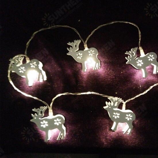 Battery Powered 1.65M 10LEDs Elk Shape Warm White Indoor Night Mood Fairy String Light For Christmas Battery Powered 1.65M 10LEDs Elk Shape Warm White Indoor Night Mood Fairy String Light For Christmas