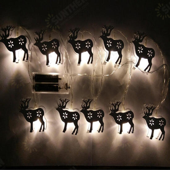 Battery Powered 1.65M 10LEDs Elk Shape Warm White Indoor Night Mood Fairy String Light For Christmas Battery Powered 1.65M 10LEDs Elk Shape Warm White Indoor Night Mood Fairy String Light For Christmas