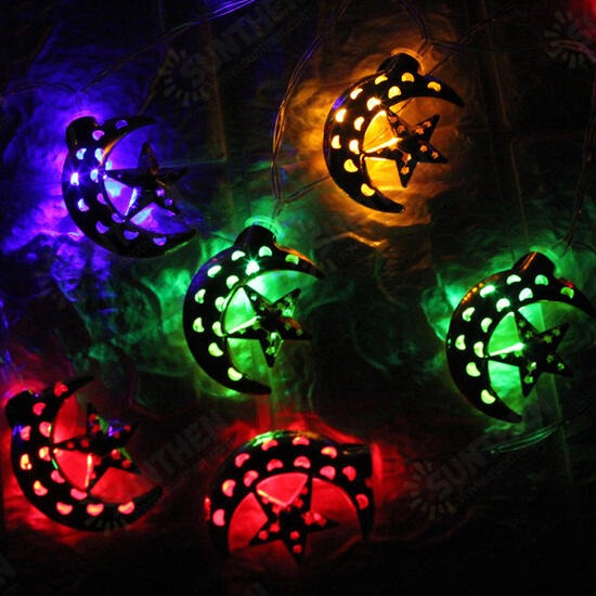 Battery Powered 1.65M Moon Star 10LED Fairy String Light for Holiday Christmas Party Wedding Home Decoration Battery Powered 1.65M Moon Star 10LED Fairy String Light for Holiday Christmas Party Wedding Home Decoration