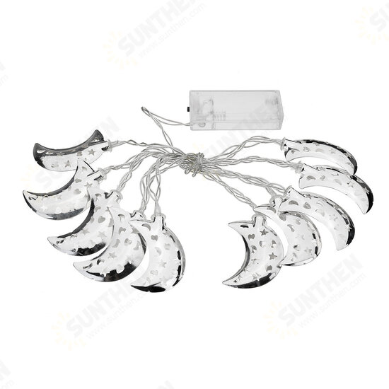 Battery Powered 1.6M Sliver Moon Shape LED Holiday Decorated Holiday String Light for Christmas DC3V Battery Powered 1.6M Sliver Moon Shape LED Holiday Decorated Holiday String Light for Christmas DC3V