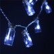 Battery Powered 20 LED Wishing Bottle Fairy String Light Xmas Garden Wedding Party Decor