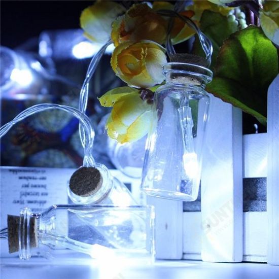 Battery Powered 20 LED Wishing Bottle Fairy String Light Xmas Garden Wedding Party Decor Battery Powered 20 LED Wishing Bottle Fairy String Light Xmas Garden Wedding Party Decor