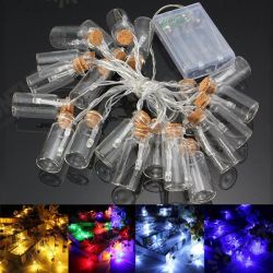 Battery Powered 20 LED Wishing Bottle Fairy String Light Xmas Garden Wedding Party Decor Battery Powered 20 LED Wishing Bottle Fairy String Light Xmas Garden Wedding Party Decor