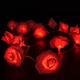 Battery Powered 20LEDs Red Purple Rose Flower Indoor Fairy String Light for Christmas Wedding Patio