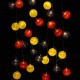 Battery Powered 30LEDs Pastel Cotton Ball String Lights for Holiday Decoration