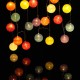 Battery Powered 30LEDs Pastel Cotton Ball String Lights for Holiday Decoration