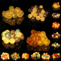 Battery Powered 30LEDs Pastel Cotton Ball String Lights for Holiday Decoration Battery Powered 30LEDs Pastel Cotton Ball String Lights for Holiday Decoration