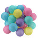Battery Powered 30LEDs Pastel Cotton Ball String Lights for Holiday Decoration Battery Powered 30LEDs Pastel Cotton Ball String Lights for Holiday Decoration