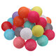 Battery Powered 30LEDs Pastel Cotton Ball String Lights for Holiday Decoration Battery Powered 30LEDs Pastel Cotton Ball String Lights for Holiday Decoration