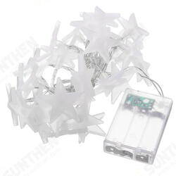 Battery Powered 3.3M 30LEDs Frosted Five Stars Fairy String Light Christmas Wedding Decor Lamp Battery Powered 3.3M 30LEDs Frosted Five Stars Fairy String Light Christmas Wedding Decor Lamp