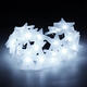 Battery Powered 3.3M 30LEDs Frosted Five Stars Fairy String Light Christmas Wedding Decor Lamp