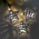 Battery Powered 3M 20 LED Hanging Pentagram Shape String Light for Christmas Home Decoration