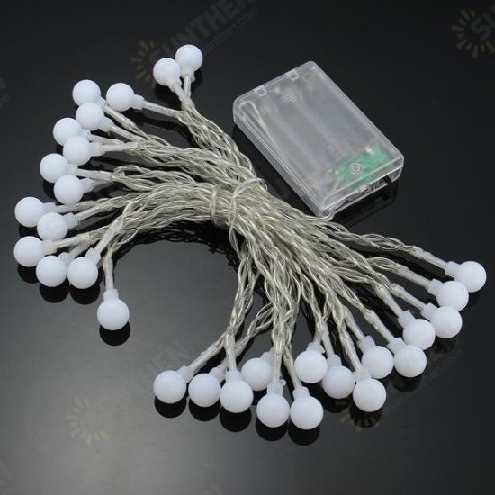 Battery Powered 5M 30 LED Ball Fairy String Light Outdoor Christmas Wedding Xmas Party Decor Battery Powered 5M 30 LED Ball Fairy String Light Outdoor Christmas Wedding Xmas Party Decor