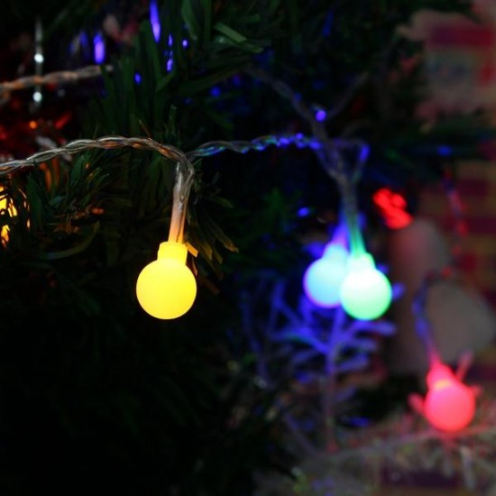 Battery Powered 5M 30 LED Ball Fairy String Light Outdoor Christmas Wedding Xmas Party Decor