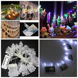 Battery Powered 5M 40LEDs 8 Modes Picture Display Clip Fairy String Light With Remote for Christmas Battery Powered 5M 40LEDs 8 Modes Picture Display Clip Fairy String Light With Remote for Christmas