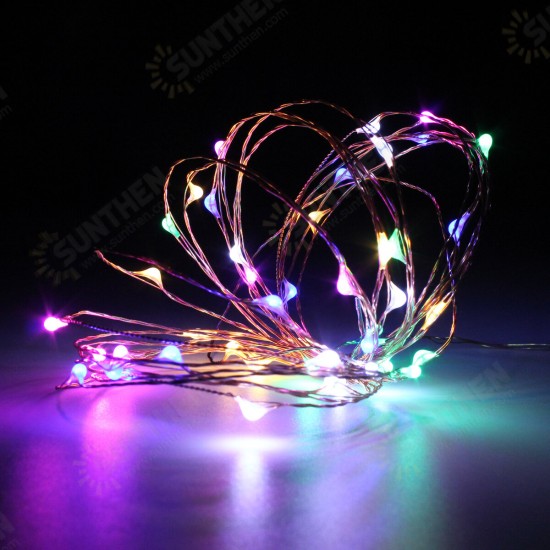 Battery Powered 5M 50LEDs Waterproof Copper Wire Fairy String Light for Christmas +Remote Control