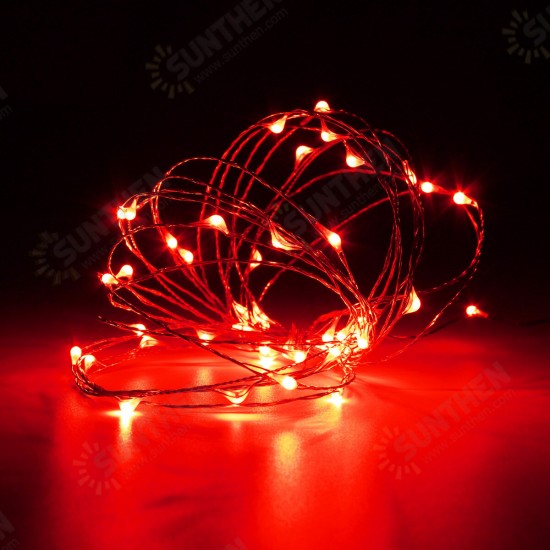 Battery Powered 5M 50LEDs Waterproof Copper Wire Fairy String Light for Christmas +Remote Control