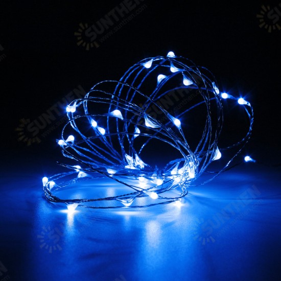 Battery Powered 5M 50LEDs Waterproof Copper Wire Fairy String Light for Christmas +Remote Control