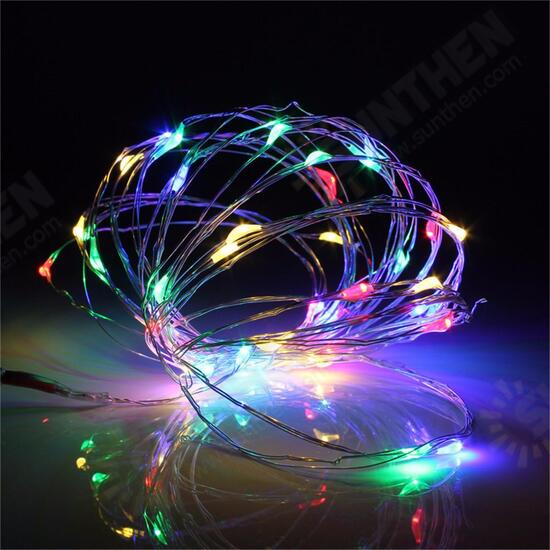 Battery Powered 5M 50LEDs Waterproof Silver Wire Fairy String Light for Christmas +Remote Control Battery Powered 5M 50LEDs Waterproof Silver Wire Fairy String Light for Christmas +Remote Control