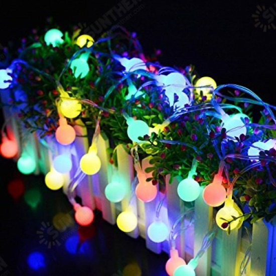 Battery Powered 6M 40LEDs Globe Ball Fairy String Lights for Christmas Patio