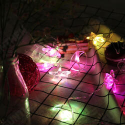 Battery Powered 8 Color Moon Star Shape 10 LED Fairy String Light Room Home Party Holiday Decor Battery Powered 8 Color Moon Star Shape 10 LED Fairy String Light Room Home Party Holiday Decor
