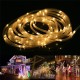 Battery Powered 8 Modes 10M 100LED Rope Tube String Light Outdoor Christmas Garden+Remote Controller