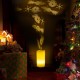 Battery Powered Christmas Snowflake LED Candle Light Flameless Projection Flickering Remote Control