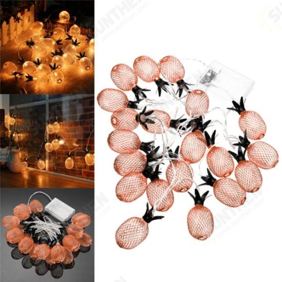 Battery Powered Warm White Metal Pineapple Shaped Indoor LED Fairy String Light for Christmas Party Christmas Decorations Clearance Christmas Lights Battery Powered Warm White Metal Pineapple Shaped Indoor LED Fairy String Light for Christmas Party Christmas Decorations Clearance Christmas Lights