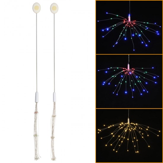 Button Battery Supply 3 Modes DIY LED Firework Fairy String Light Christmas Party Decor