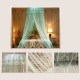 Ceiling-Mounted Mosquito Net Installation Home Dome Foldable Bed Canopy with LED String Light Ceiling-Mounted Mosquito Net Installation Home Dome Foldable Bed Canopy with LED String Light