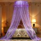 Ceiling-Mounted Mosquito Net Installation Home Dome Foldable Bed Canopy with LED String Light Ceiling-Mounted Mosquito Net Installation Home Dome Foldable Bed Canopy with LED String Light