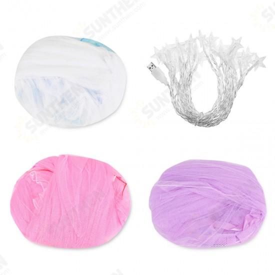 Ceiling-Mounted Mosquito Net Installation Home Dome Foldable Bed Canopy with LED String Light Ceiling-Mounted Mosquito Net Installation Home Dome Foldable Bed Canopy with LED String Light